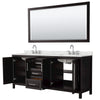 Custom image for Dark Espresso with Polished Chrome Trim / Giotto Quartz / 70