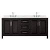 Custom image for Dark Espresso with Polished Chrome Trim / Giotto Quartz / No Mirror