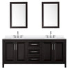 Custom image for Dark Espresso with Polished Chrome Trim / White Quartz / 24