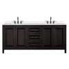 Custom image for Dark Espresso with Matte Black Trim / White Quartz / No Mirror