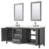 Custom image for Dark Gray with Matte Black Trim / Carrara Cultured Marble / 24