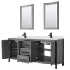 Custom image for Dark Gray with Matte Black Trim / Giotto Quartz / 24