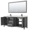 Custom image for Dark Gray with Matte Black Trim / Giotto Quartz / 70