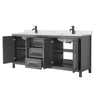 Custom image for Dark Gray with Matte Black Trim / Giotto Quartz / No Mirror