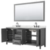 Custom image for Dark Gray with Matte Black Trim / Giotto Quartz / 70