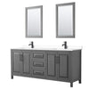 Custom image for Dark Gray with Matte Black Trim / White Cultured Marble / 24