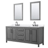 Custom image for Dark Gray with Matte Black Trim / White Quartz / 24