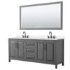 Custom image for Dark Gray with Matte Black Trim / White Quartz / 70