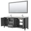 Custom image for Dark Gray with Polished Chrome Trim / Giotto Quartz / 70