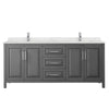 Custom image for Dark Gray with Polished Chrome Trim / Giotto Quartz / No Mirror