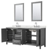 Custom image for Dark Gray with Polished Chrome Trim / Giotto Quartz / 24