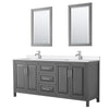 Custom image for Dark Gray with Polished Chrome Trim / White Quartz / 24