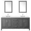 Custom image for Dark Gray with Polished Chrome Trim / White Quartz / 24