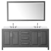 Custom image for Dark Gray with Polished Chrome Trim / White Quartz / 70