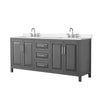 Custom image for Dark Gray with Polished Chrome Trim / White Quartz / No Mirror