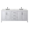 Custom image for White with Matte Black Trim / Giotto Quartz / No Mirror