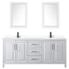 Custom image for White with Matte Black Trim / White Cultured Marble / 24