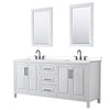 Custom image for White with Matte Black Trim / White Cultured Marble / 24