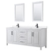 Custom image for White with Matte Black Trim / White Quartz / 24