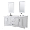 Custom image for White with Matte Black Trim / White Quartz / 24