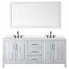 Custom image for White with Matte Black Trim / White Quartz / 70