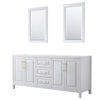 Custom image for White with Brushed Gold Trim / 24