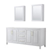 Custom image for White with Brushed Gold Trim / Medicine Cabinets