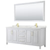 Custom image for White with Brushed Gold Trim / Giotto Quartz / 70