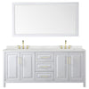 Custom image for White with Brushed Gold Trim / Giotto Quartz / 70