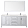Custom image for White with Polished Chrome Trim / Carrara Cultured Marble / 70