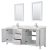 Custom image for White with Polished Chrome Trim / Giotto Quartz / 24