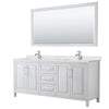 Custom image for White with Polished Chrome Trim / Giotto Quartz / 70