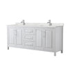 Custom image for White with Polished Chrome Trim / Giotto Quartz / No Mirror