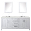 Custom image for White with Polished Chrome Trim / Giotto Quartz / Medicine Cabinets