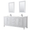Custom image for White with Polished Chrome Trim / White Cultured Marble / 24
