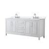Custom image for White with Polished Chrome Trim / White Quartz / No Mirror
