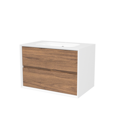 Whitehaven Wall Mount Vanity 30 Inch Florentine Walnut