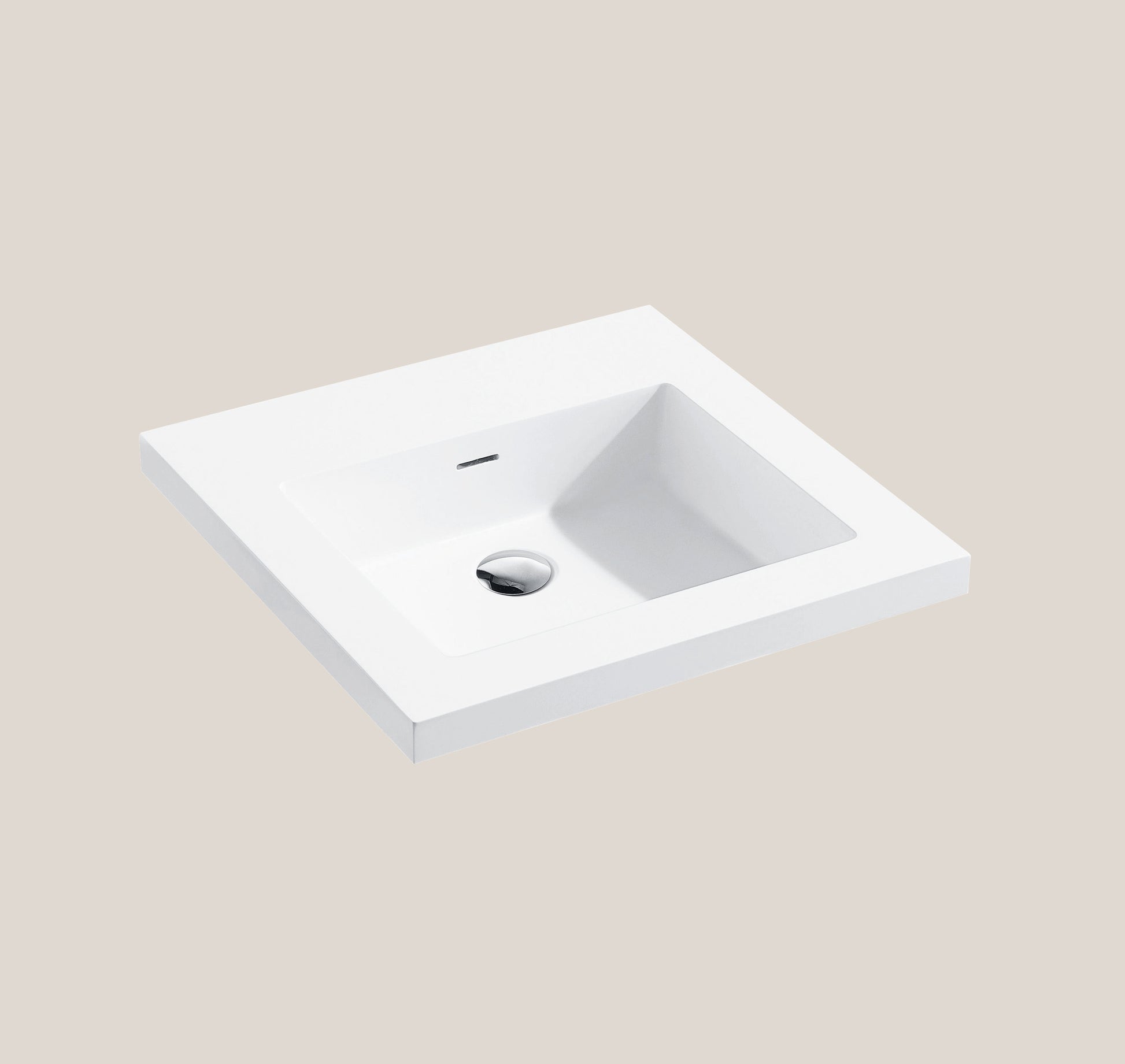 Madeli X-Stone Top/Basin, 24" x 18" x 1-1/2"
