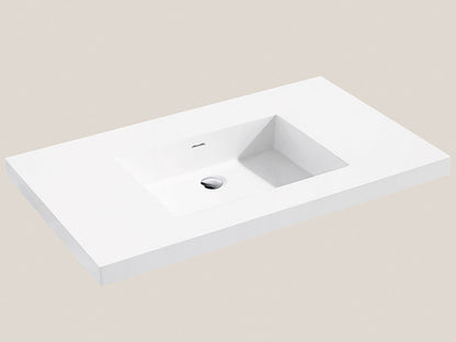 Madeli X-Stone Top/Basin, 36" x 18" x 1-1/2"