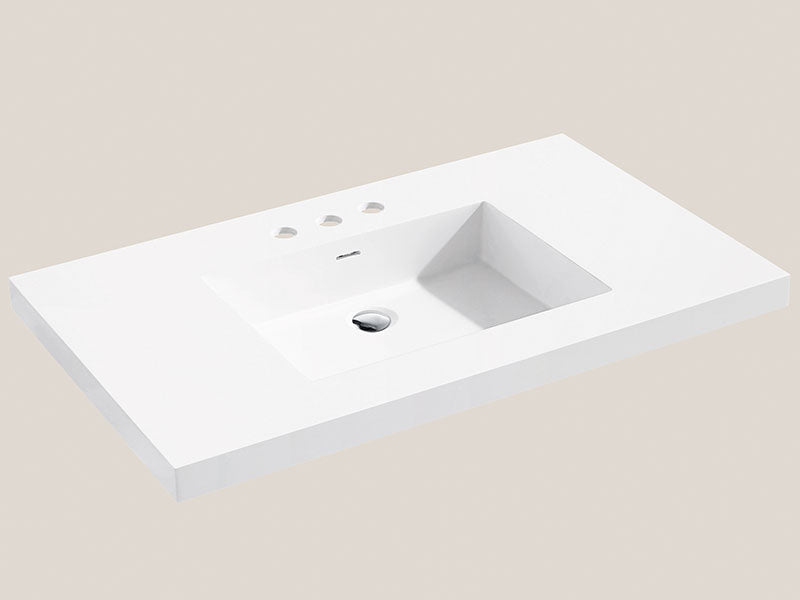 X-Stone Top/Basin, 36" x 18" x 1-1/2"