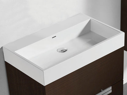 Madeli X-Stone Trough Sink, 20" x 18" x 4-1/2"