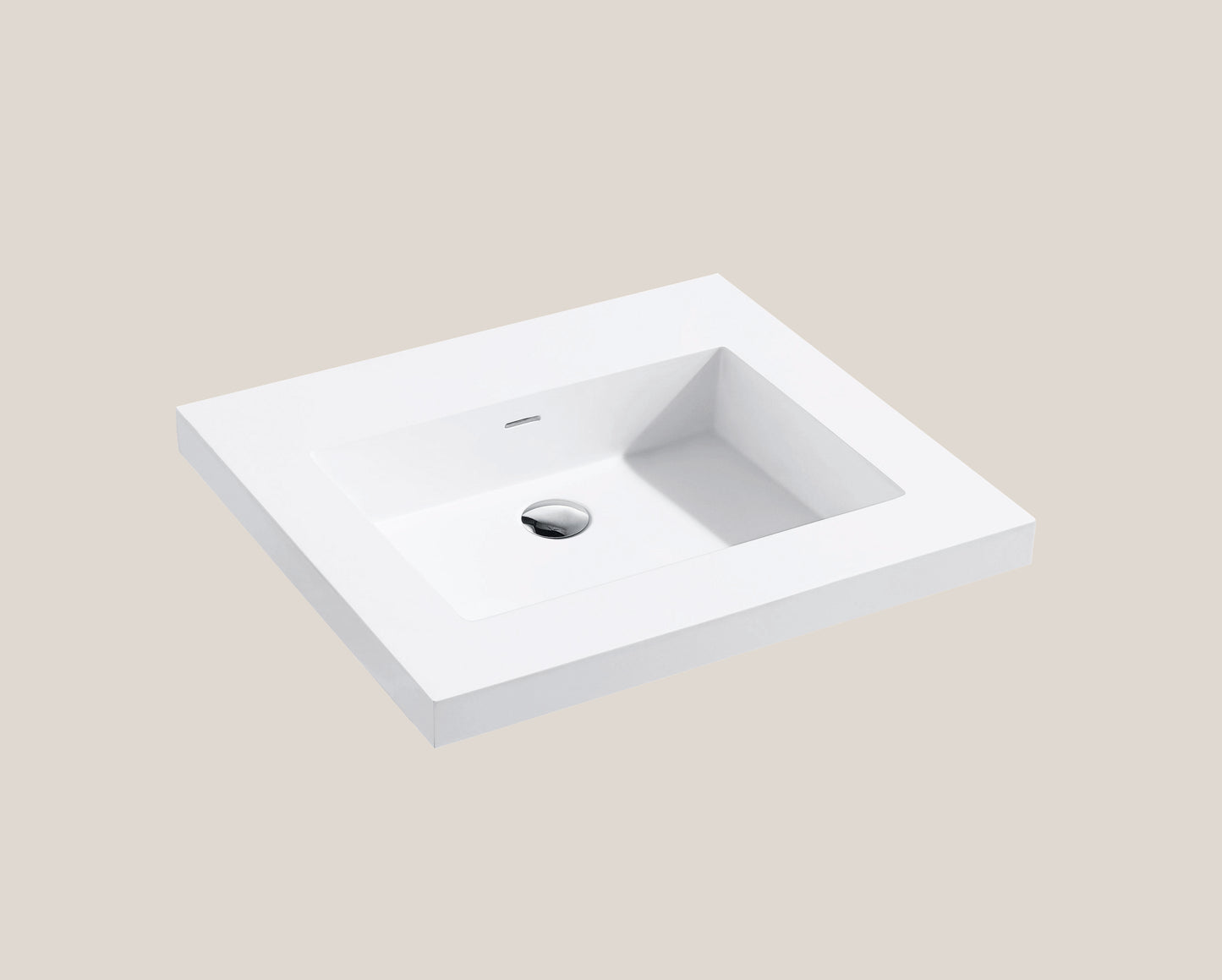 Madeli X-Stone Top/Basin, 24" x 22" x 2"