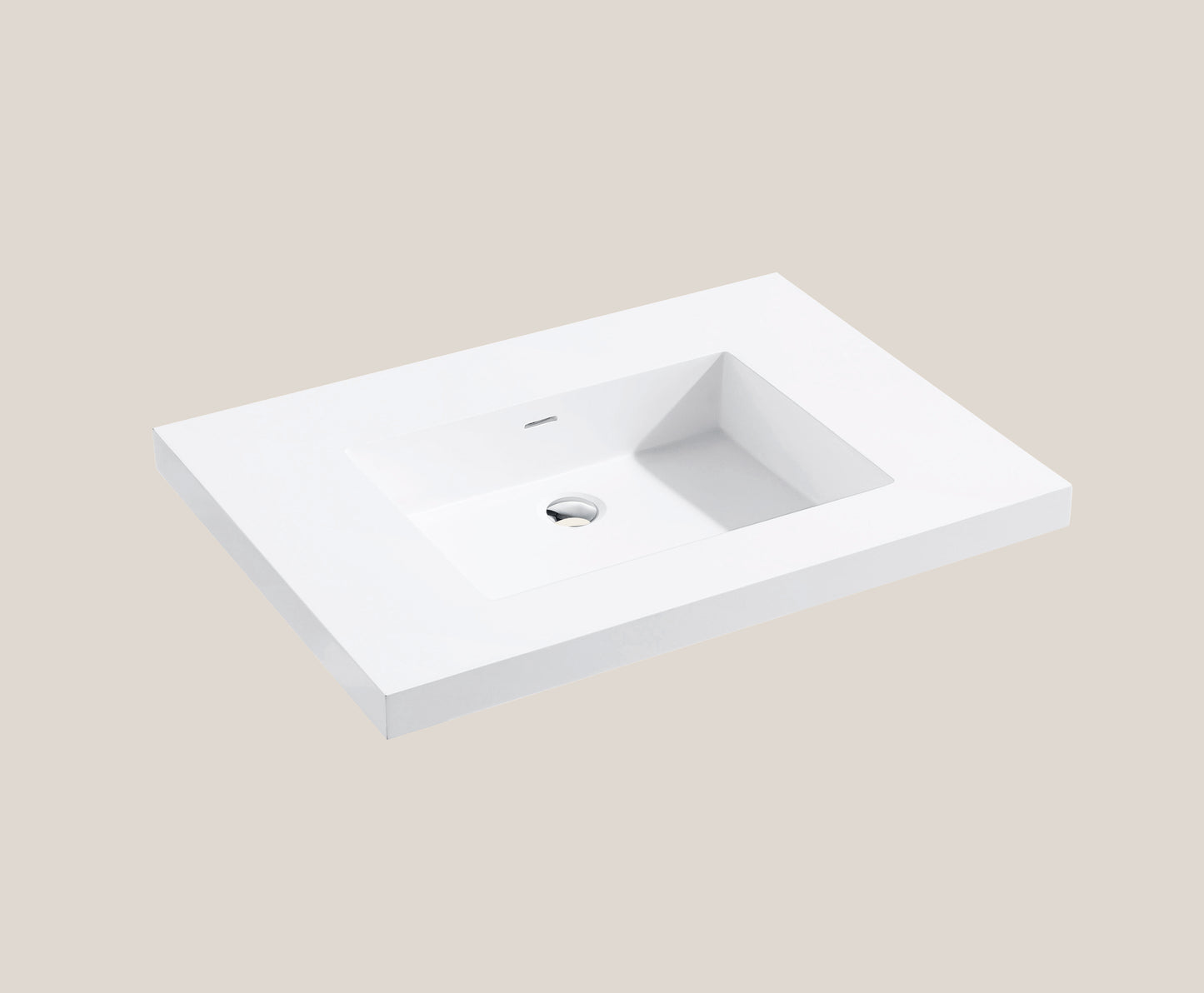 Madeli X-Stone Top/Basin, 30" x 22" x 2"