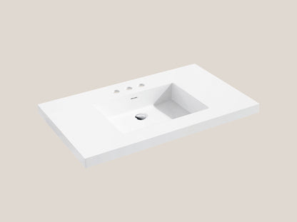 X-Stone Top/Basin, 36" x 22" x 2"
