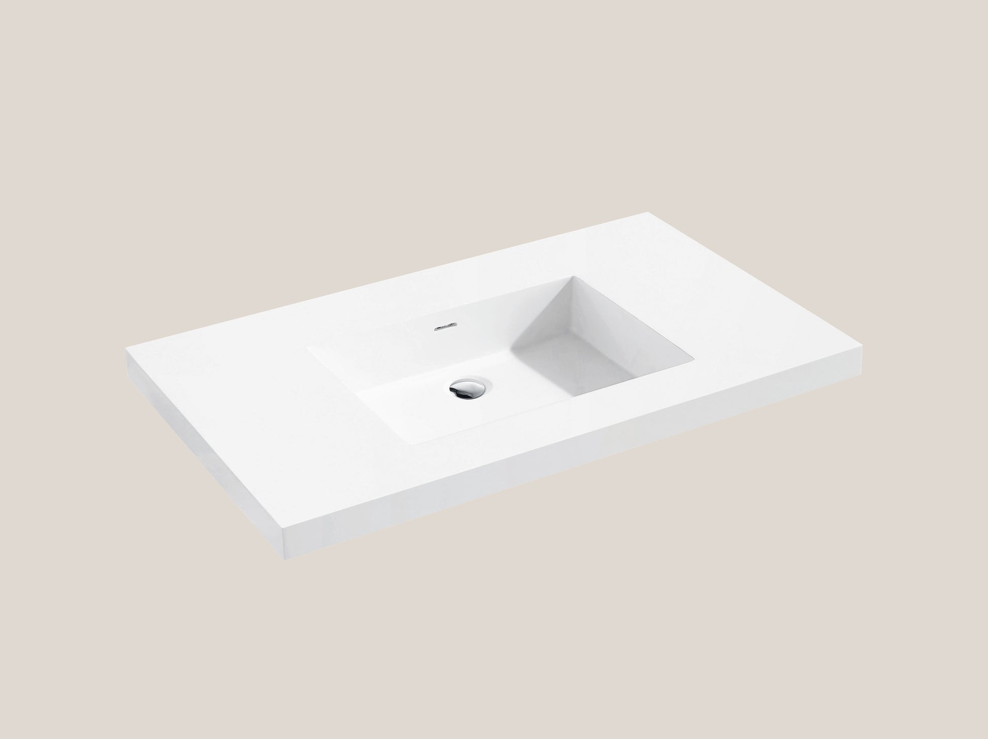 Madeli X-Stone Top/Basin, 42" x 22" x 2"