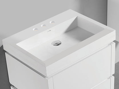 X-Stone Trough Sink, 30" x 22" x 4-1/2"