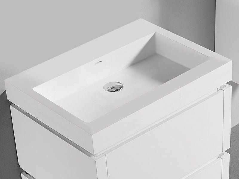 Madeli X-Stone Trough Sink, 36" x 22" x 4-1/2"
