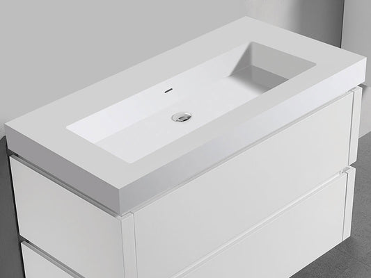 Madeli X-Stone Trough Sink, 48" x 22" x 4-1/2"
