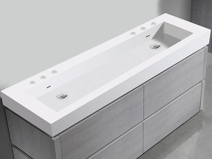 X-Stone Trough Sink, 72" x 22" x 4-1/2"
