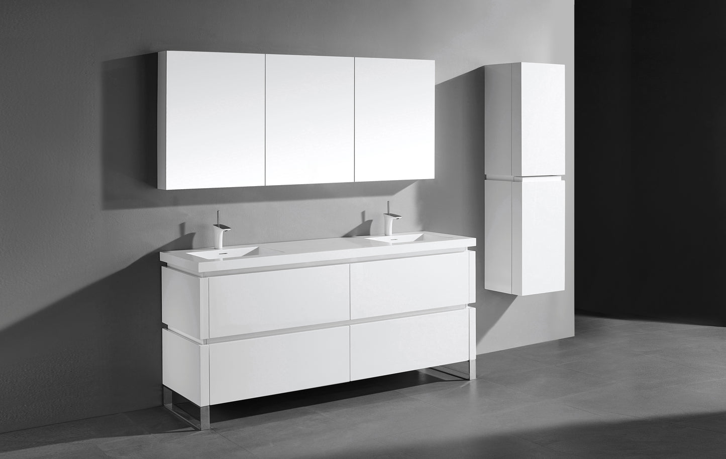Metro 72D" Free Standing Vanity Cabinet